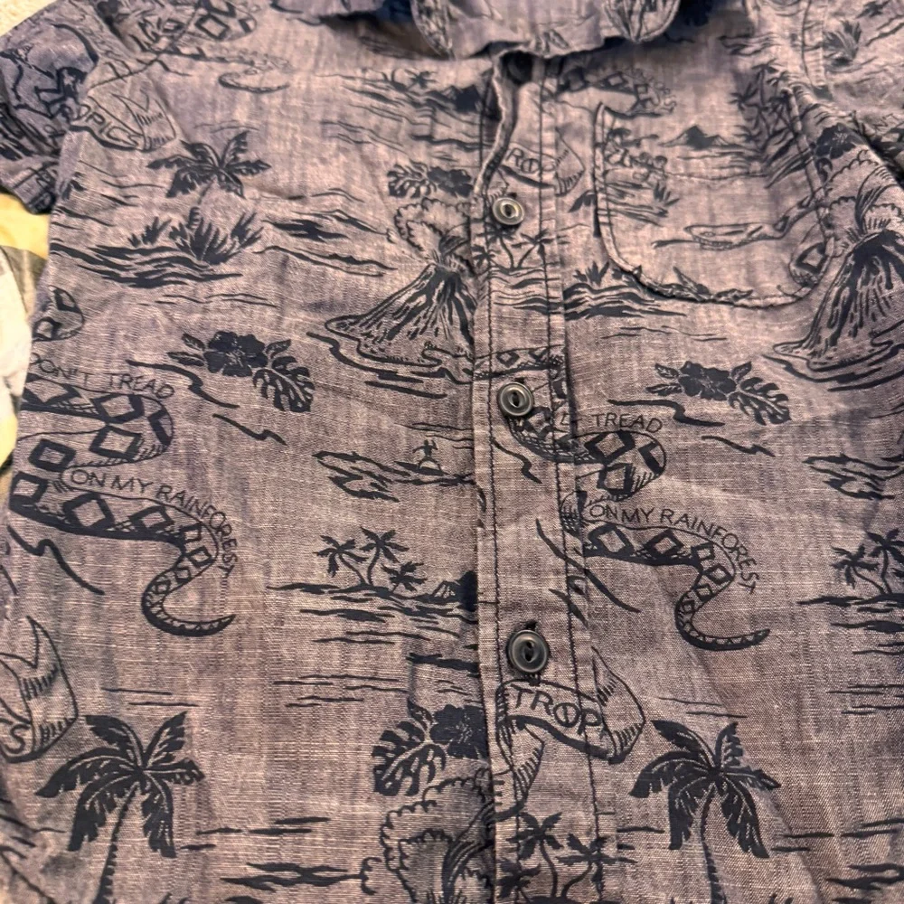 Toddler Short Sleeve lot of Button up & Polo Shirt Set‎ of 6 Printed Tops